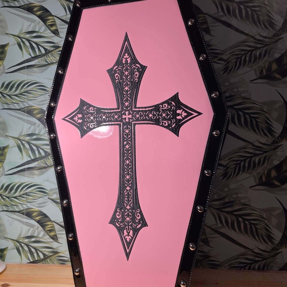 Dolls Kill Pastel Goth Coffin Overnight Bag Dead Tired RARE